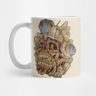 Brown Crystal Skull Mug